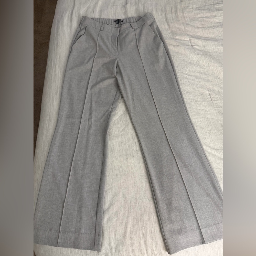 Adrianna Papell Light Gray Trousers